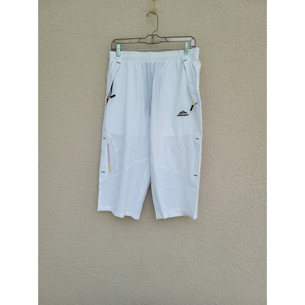 NWT TacVasen Men's White Quick Dry Outdoor Cargo Hiking Shorts Sz 34